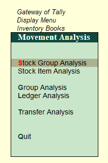 Inventory Reports and Statement in TallyERP9
